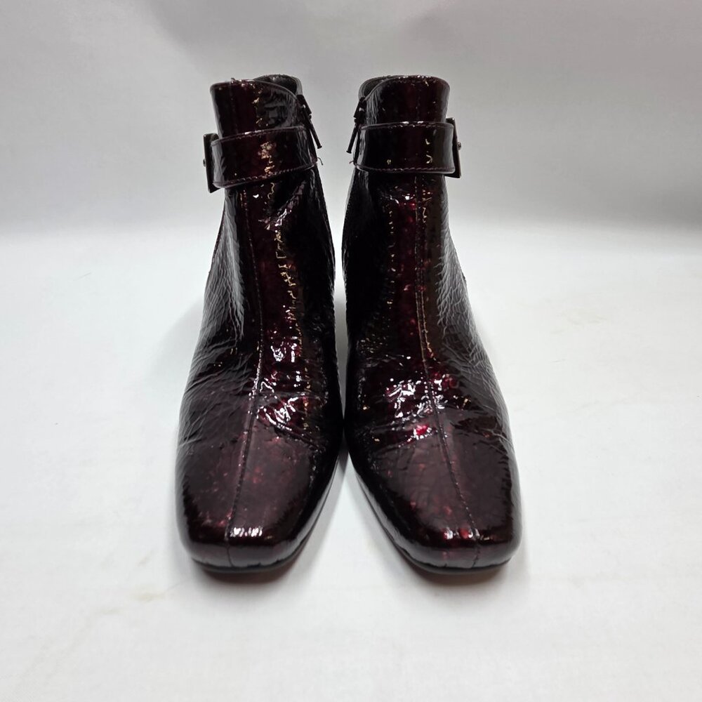 Roberto Capucci Womens Size 8 Ankle Boots Side Zip Up Buckle Speckle Pattern - Picture 12 of 16